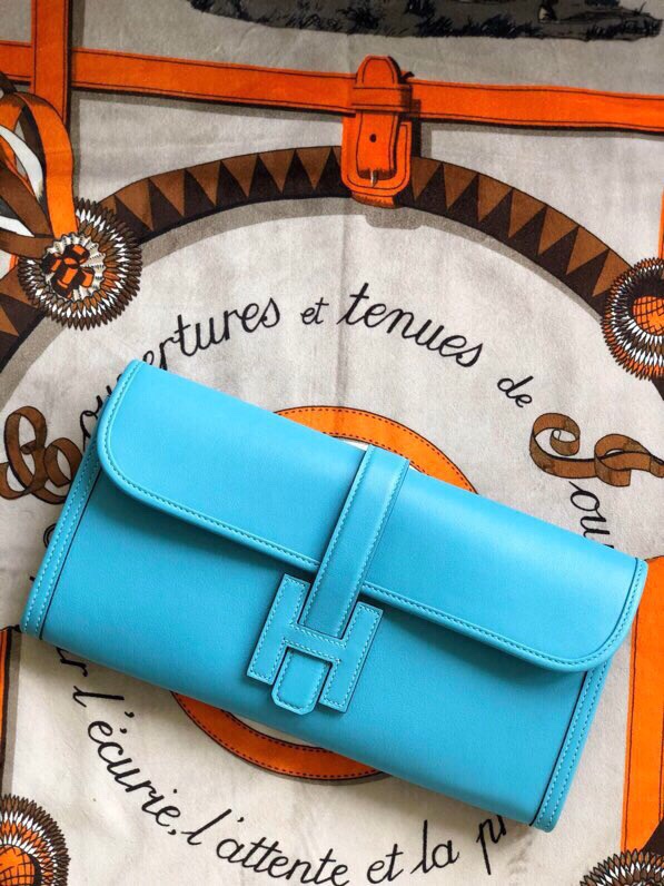 에르메스 지제 엘란29 노던블루 스위프트 송아지가죽 내부 양가죽